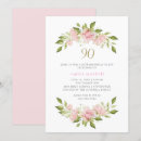 Search for rose gold 90th birthday invitations Simple