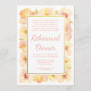 Search for peach rehearsal dinner invitations Flowers