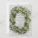Search for lucky in love wedding invitations Green