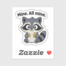 Search for cartoon raccoons stickers Cute