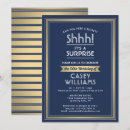 Search for blue and gold 50th birthday invitations Adult birthday party