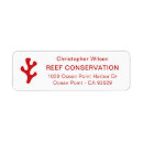 Search for your logo return address labels Red