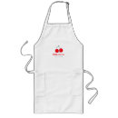 Search for red long aprons Cherries