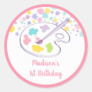 Search for art birthday party stickers Dress for a mess