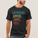 Search for legend since 1983 tshirts Retro