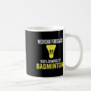 Search for funny badminton mugs Athlete