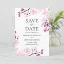 Search for cherry blossom save the dates Elegant
