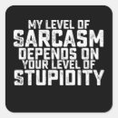 Search for levels stickers Sarcastic