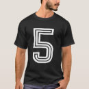 Search for number 5 tshirts Five