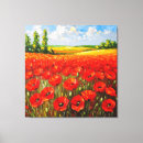 Search for poppy field canvas prints Nature