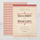 Search for parchment wedding invitations Red