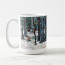 Search for winter snow scene mugs Forest