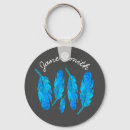 Search for blue feather key rings Feathers