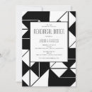 Search for art deco rehearsal dinner invitations Simple