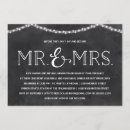 Search for lights rehearsal dinner invitations Chalkboard