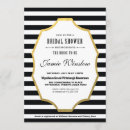 Search for black and white striped invitations Trendy
