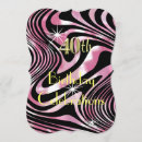 Search for glamorous 40th birthday invitations Pink