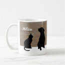Search for black cat silhouette mugs Pets