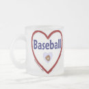 Search for love baseball mugs Heart