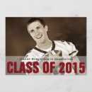Search for athlete graduation invitations Red