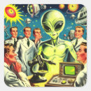 Search for vintage science fiction stickers Ufo