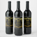 Search for 50th anniversary wine labels Gold