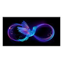 Search for neon glow posters Black