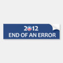 Search for end of an error bumper stickers Election