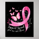 Search for support awareness pink ribbon posters Cancer