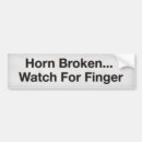 Search for finger bumper stickers Funny