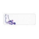 Search for silhouette wedding return address labels Purple