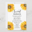 Search for western sweet 16 invitations Sunflowers