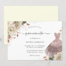 Search for white dress quinceanera invitations Floral