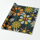 Search for daisy print wrapping paper Retro