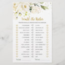 Search for white rose flyers Bridal shower