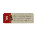 Search for rustic barn return address labels Burlap