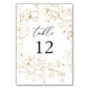 Search for gold floral table cards Calligraphy