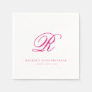 Search for monogrammed monogram initial letter napkins For her