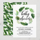 Search for leaves baby shower invitations Botanical