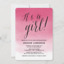 Search for contemporary baby girl shower invitations Watercolor