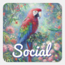 Search for bird paintings stickers Parrots
