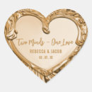 Search for heart shaped wedding stickers Anniversary