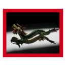 Search for black and white dragon posters Red
