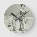 Search for vintage camera clocks Black and white
