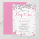 Search for pink and grey christening invitations Cross