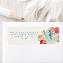 Search for peach and blue return address labels Boho