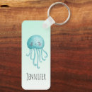 Search for cute jellyfish key rings Under the sea