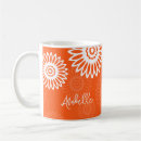 Search for tangerine orange mugs Floral