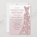 Search for 13th birthday invitations Rose gold
