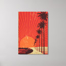 Search for vintage palm trees canvas prints Ocean
